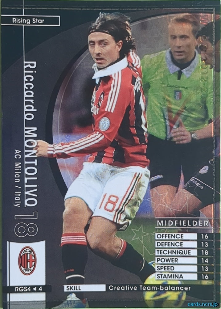 Panini WCCF Football WCCF/2012-2013-RGS4/4 N Riccardo Montolivo Trading Card NM