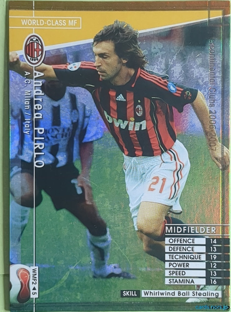 Panini WCCF Football WCCF/2006-2007-WMF2/5 N Andrea PIRLO Trading Card NM