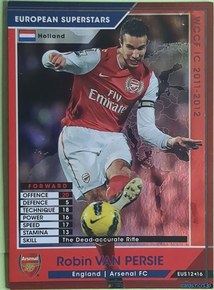Panini WCCF Football WCCF/2011-2012-EUS12/16 N Robin VAN PERSIE Trading Card NM