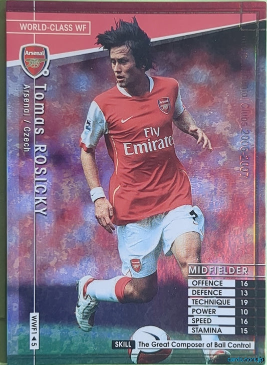 Panini WCCF Football WCCF/2006-2007-WWF1/5 N Tomas Rosicky Trading Card NM