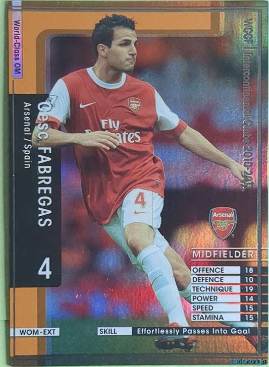 Panini WCCF Football WCCF/2010-2011-SoccerKING-EXTRA N Francesc Fabregas Trading Card NM