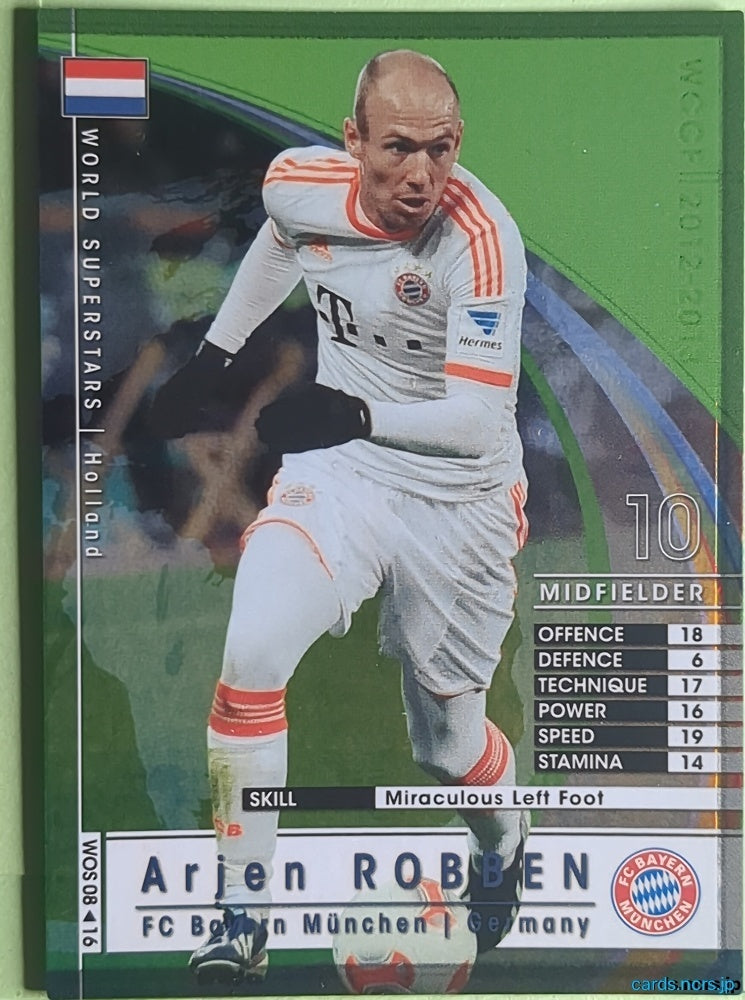 Panini WCCF Football WCCF/2012-2013-WOS08/16 N Arjen ROBBEN Trading Card NM