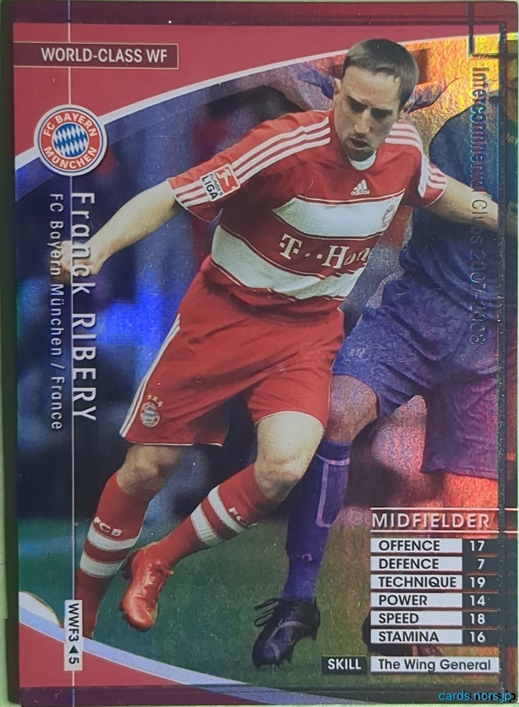 Panini WCCF Football WCCF/2007-2008-WWF3/5 N Franck Ribery Trading Card NM
