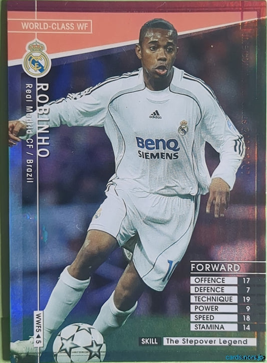 Panini WCCF Football WCCF/2006-2007-WWF5/5 N Robinho Trading Card NM