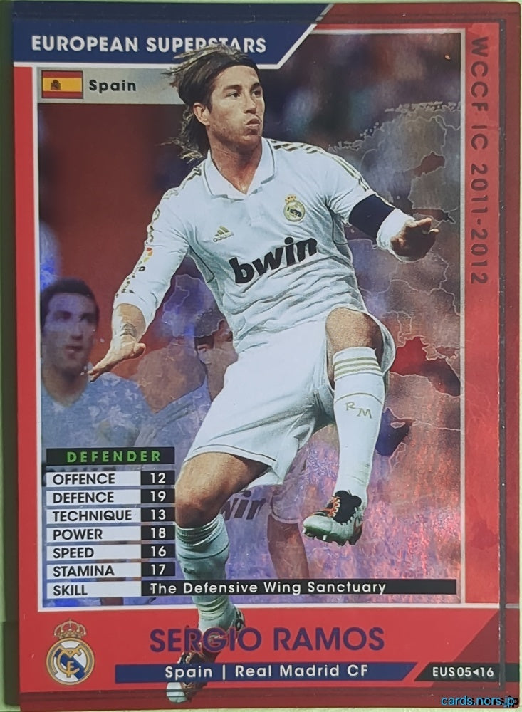 Panini WCCF Football WCCF/2011-2012-EUS05/16 N SERGIO RAMOS Trading Card NM