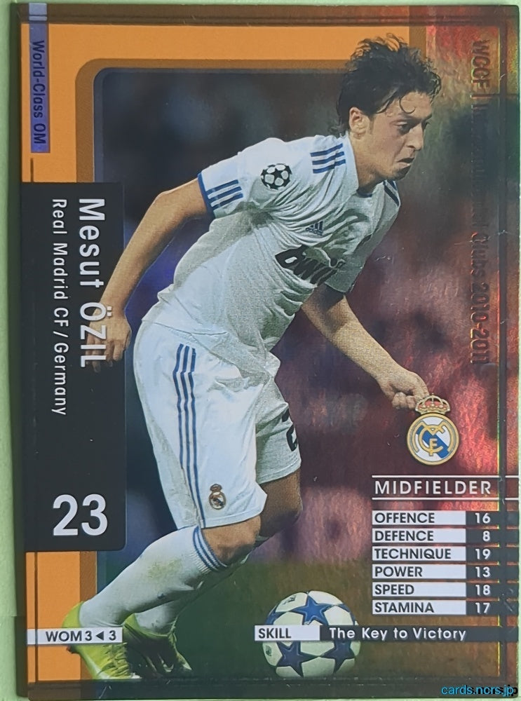 Panini WCCF Football WCCF/2010-2011-WOM3/3 N Mesut Ozil Trading Card NM