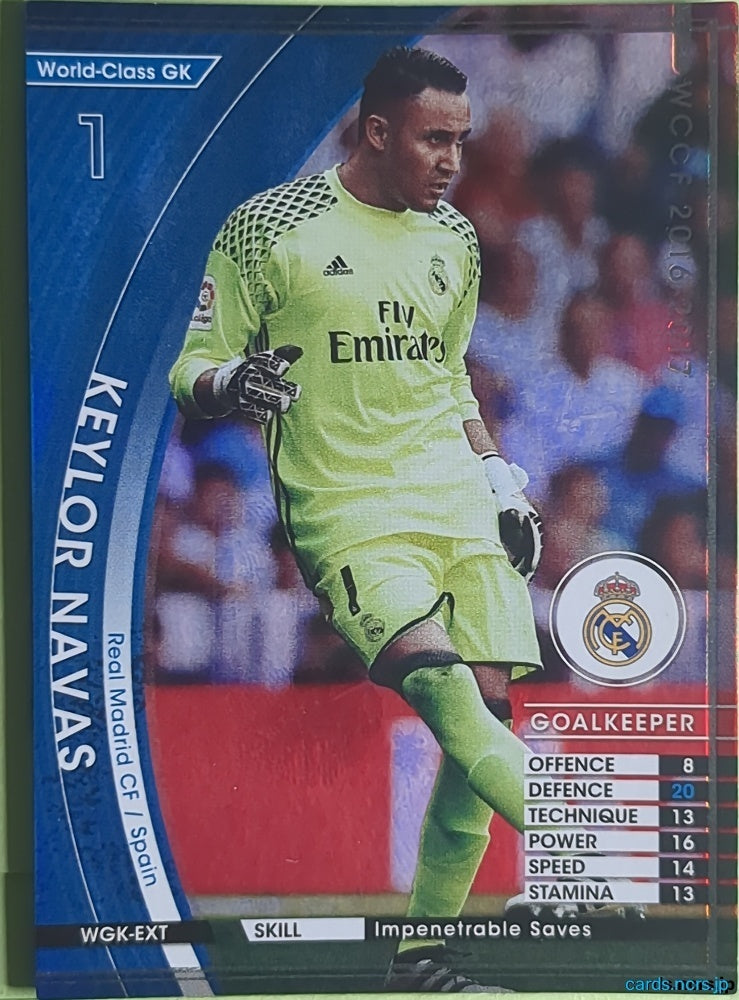 Panini WCCF Football WCCF/2016-2017-Footballista-EXTRA N Keylor Navas Trading Card NM