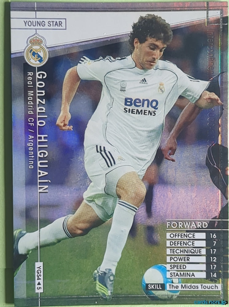 Panini WCCF Football WCCF/2006-2007-YGS4/5 N Gonzalo Higuain Trading Card NM