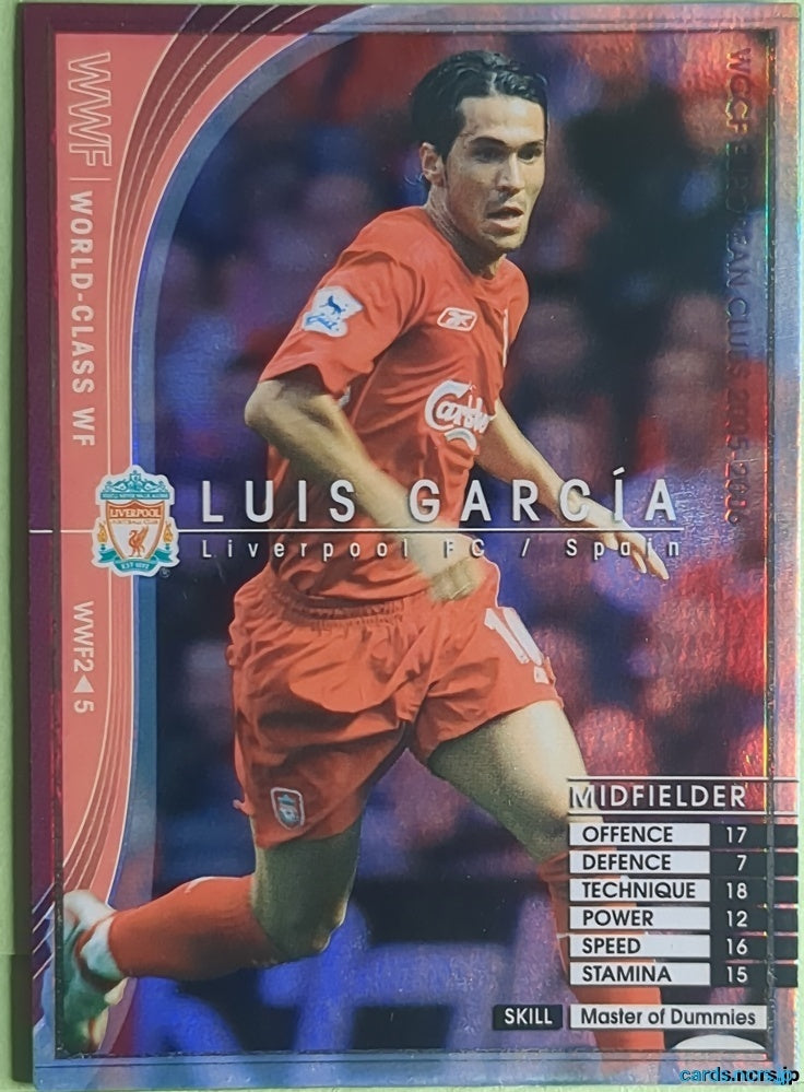 Panini WCCF Football WCCF/2005-2006-WWF2/5 N Luis García Trading Card NM