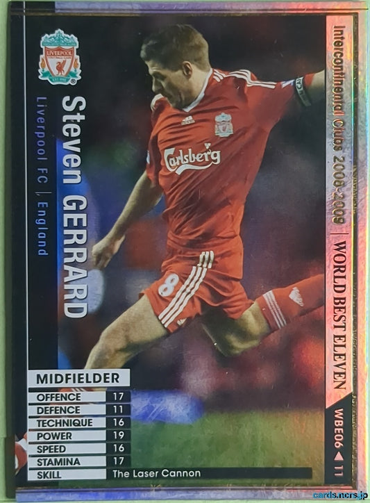 Panini WCCF Football WCCF/2008-2009-WBE06/11 N Steven Gerrard Trading Card NM