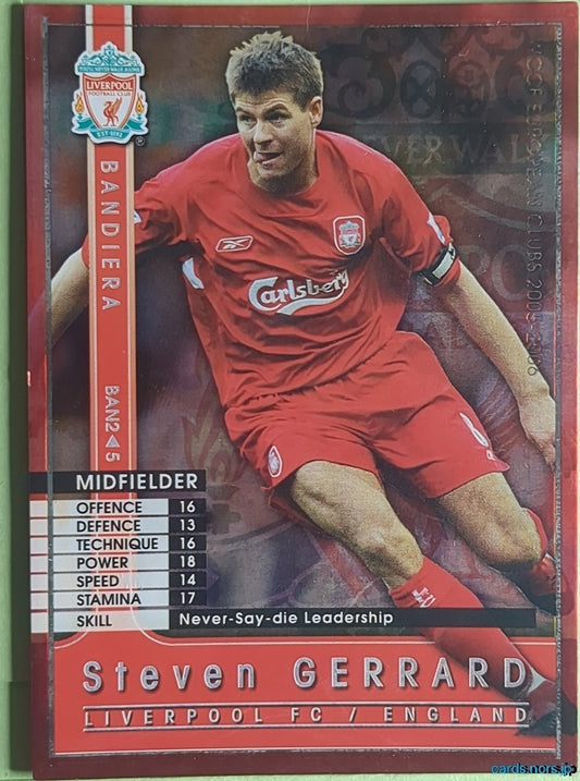 Panini WCCF Football WCCF/2005-2006-BAN2/5 N Steven Gerrard Trading Card NM