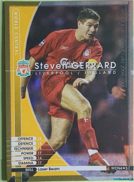 Panini WCCF Football WCCF/2004-2005-WCN4/5 N Steven Gerrard Trading Card NM