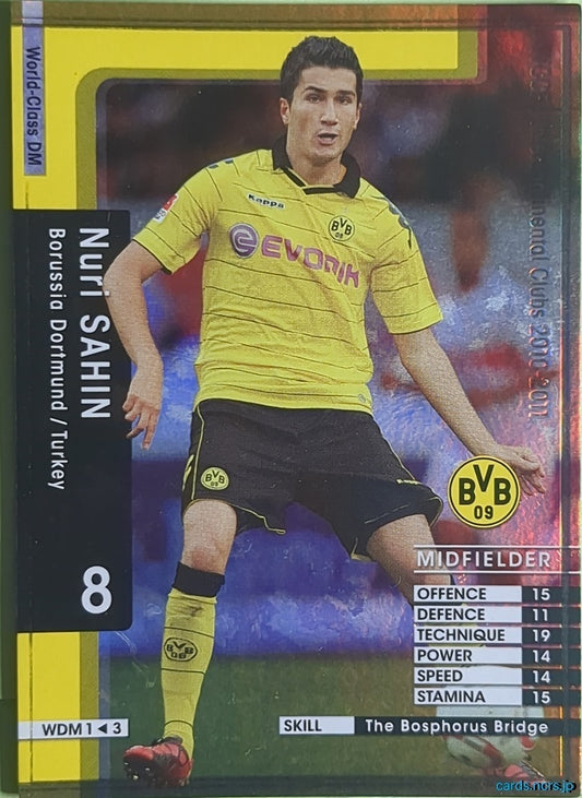 Panini WCCF Football WCCF/2010-2011-WDM1/3 N Nuri Sahin Trading Card NM