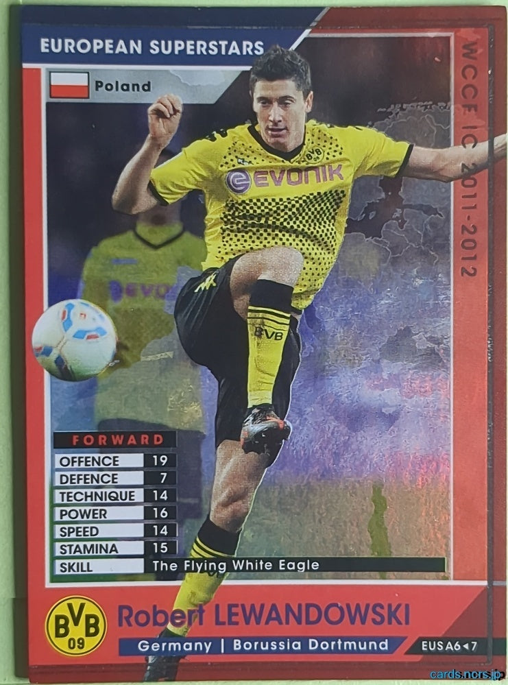 Panini WCCF Football WCCF/2011-2012-EUSA6/7 N Robert Lewandowski Trading Card NM