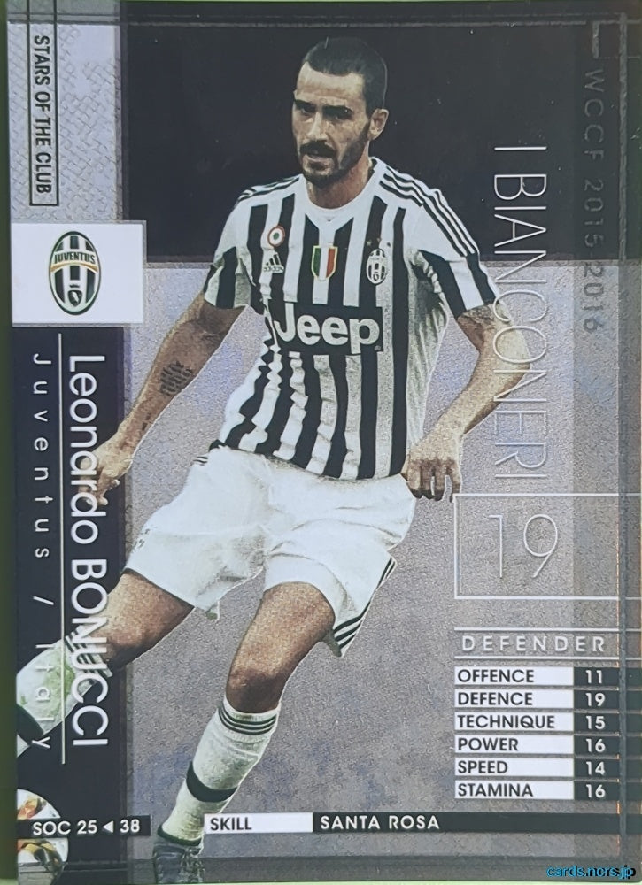 Panini WCCF Football WCCF/2015-2016-SOC25/38 N Leonardo Bonucci Trading Card NM