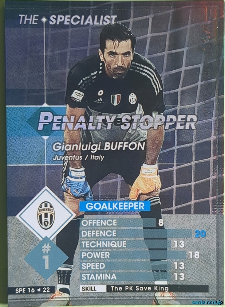 Panini WCCF Football WCCF/2014-2015-16/22 N Gianluigi Buffon Trading Card NM