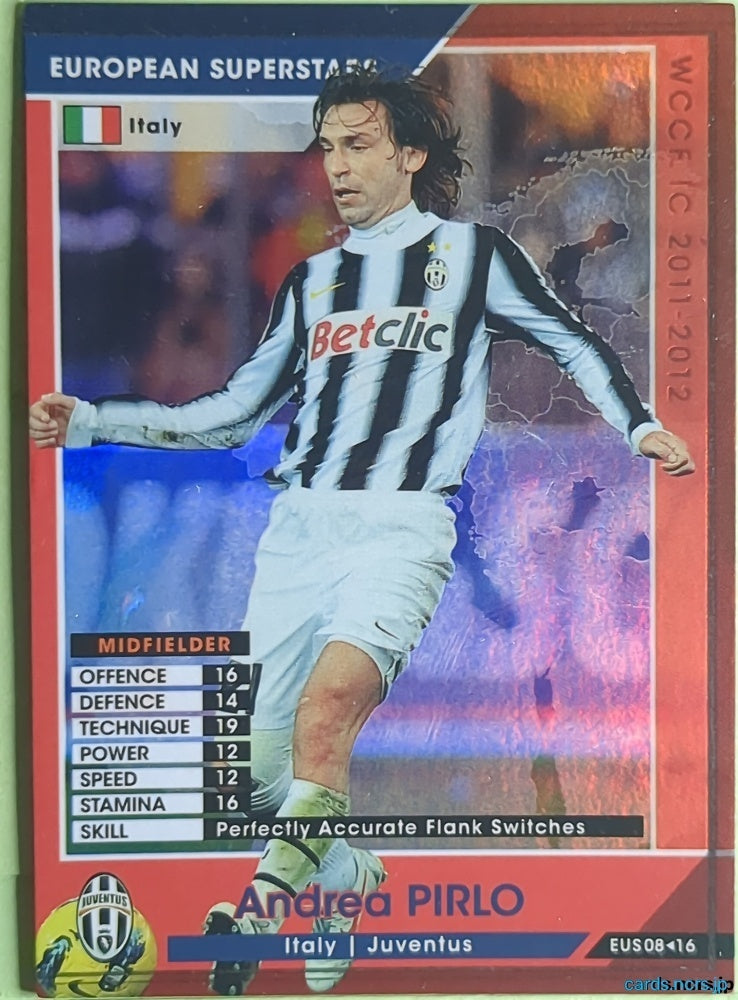Panini WCCF Football WCCF/2011-2012-EUS08/16 N Andrea PIRLO Trading Card NM