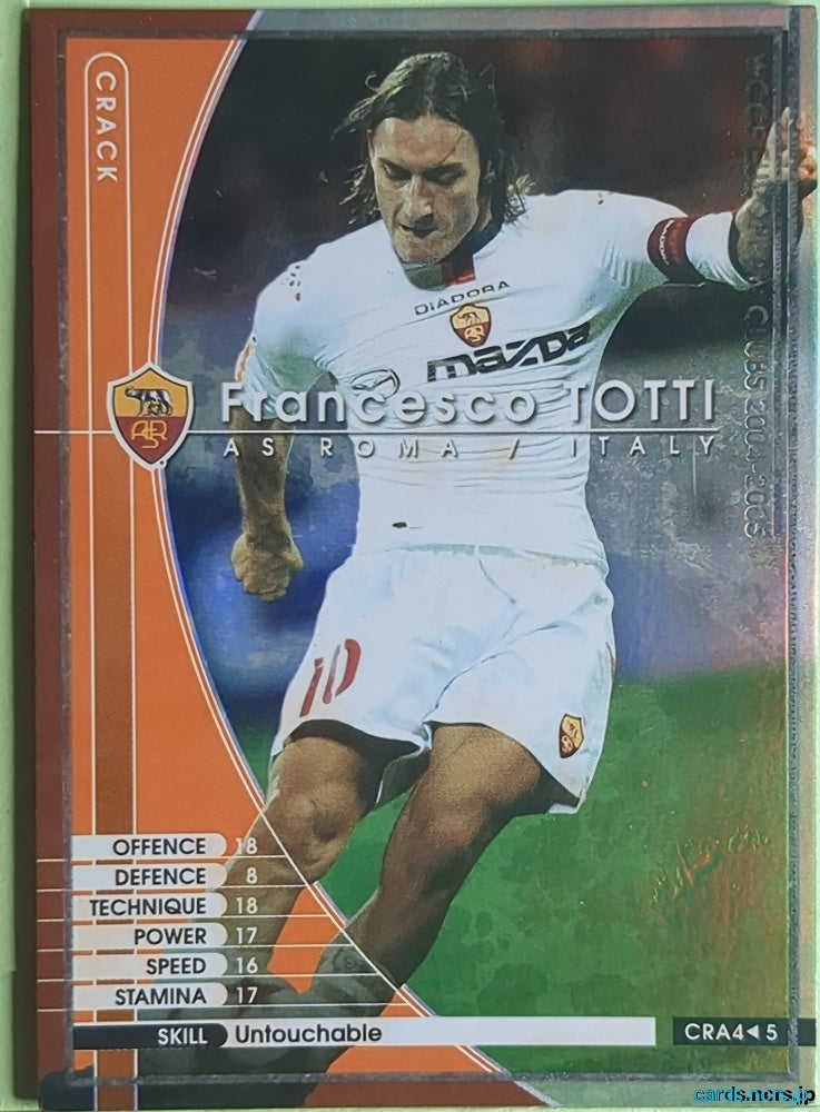 Panini WCCF Football WCCF/2004-2005-CRA4/5 N Francesco TOTTI Trading Card NM