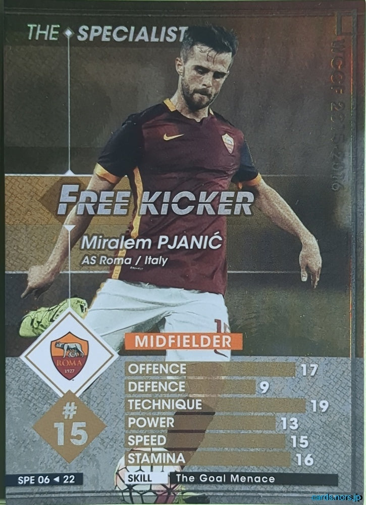 Panini WCCF Football WCCF/2015-2016-SPE06/22 N Miralem PJANIC Trading Card NM