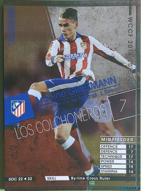 Panini WCCF Football WCCF/2014-2015-SOC22/32 N Antoine Griezmann Trading Card NM