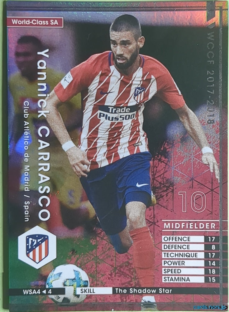 Panini WCCF Football WCCF/2017-2018-WSA4/4 N Yannick Carrasco Trading Card NM