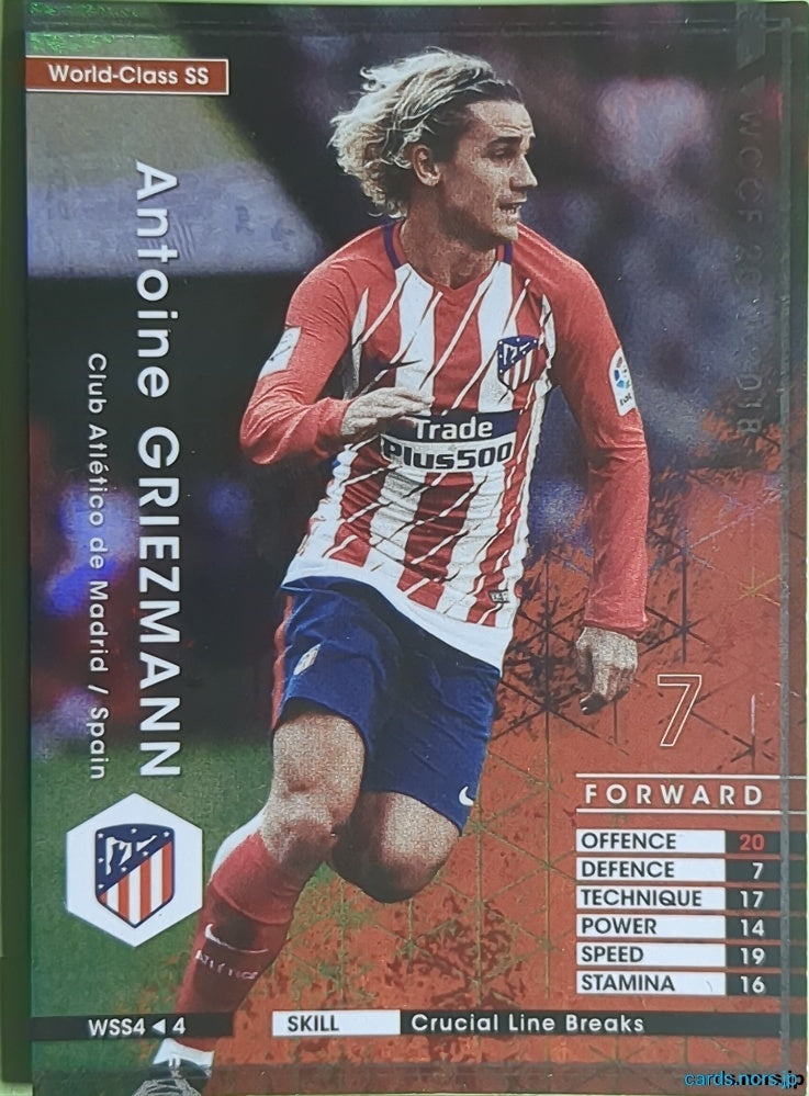 Panini WCCF Football WCCF/2016-2017-WSS4/4 N Antoine Griezmann Trading Card NM