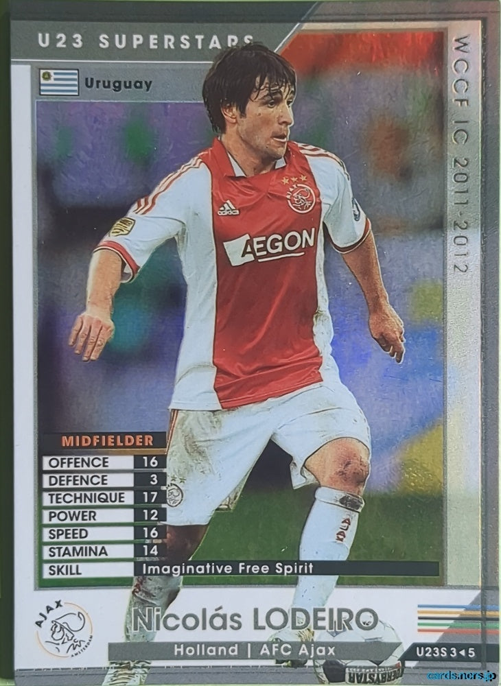 Panini WCCF Football WCCF/2011-2012-U23S3/5 N Nicolás Lodeiro Trading Card NM