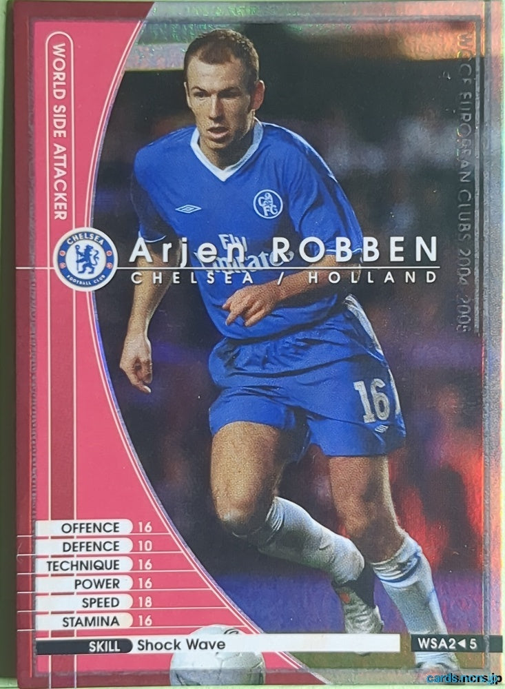Panini WCCF Football WCCF/2004-2005-WSA2/5 N Arjen ROBBEN Trading Card NM
