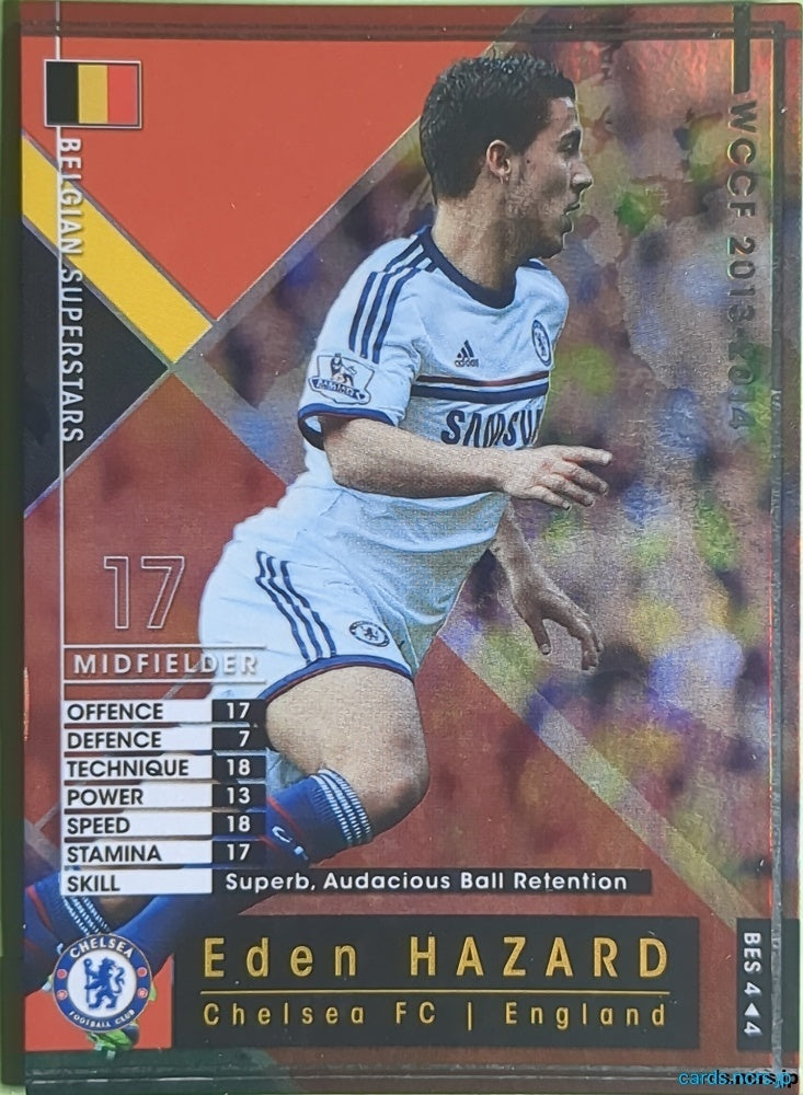 Panini WCCF Football WCCF/2013-2014-BES4/4 N Eden Hazard Trading Card EX