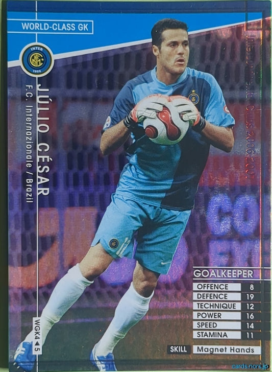 Panini WCCF Football WCCF/2006-2007-WGK4/5 N Júlio César Trading Card NM