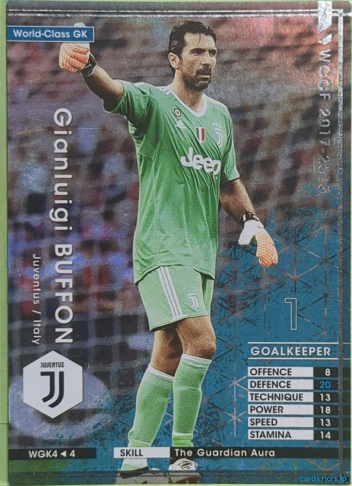 Panini WCCF Football WCCF/2017-2018-WGK4/4 N Gianluigi Buffon Trading Card NM