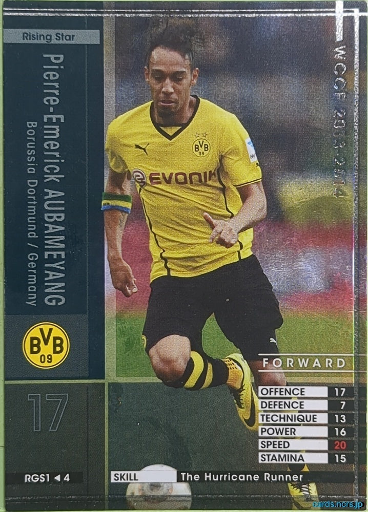 Panini WCCF Football WCCF/2013-2014-RGS1/4 N Pierre-Emerick Aubameyang Trading Card NM