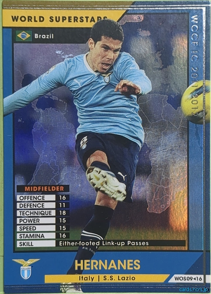 Panini WCCF Football WCCF/2011-2012-WOS09/16 N HERNANES Trading Card NM