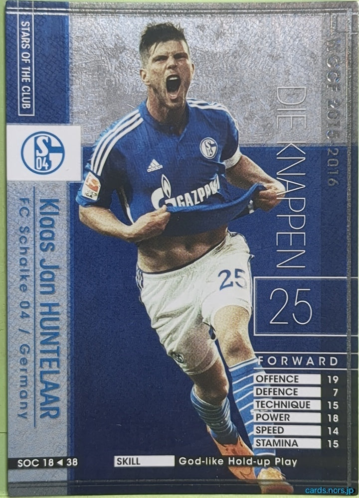 Panini WCCF Football WCCF/2015-2016-SOC18/38 N Klaas Jan Huntelaar Trading Card NM