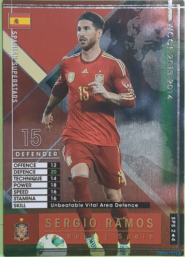 Panini WCCF Football WCCF/2013-2014-SPS2/4 N SERGIO RAMOS Trading Card NM