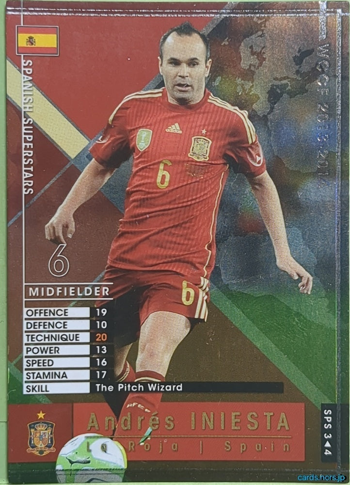 Panini WCCF Football WCCF/2013-2014-SPS3/4 N Andrés INIESTA Trading Card NM