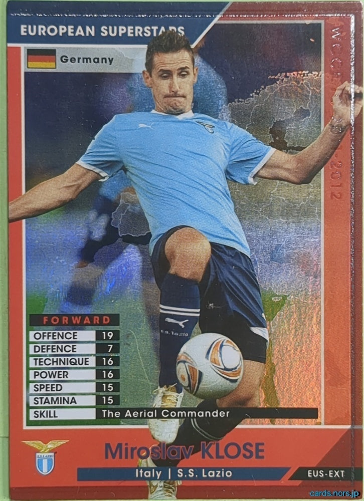 Panini WCCF Football WCCF/2011-2012-Databook-EXTRA N Miroslav Klose Trading Card NM