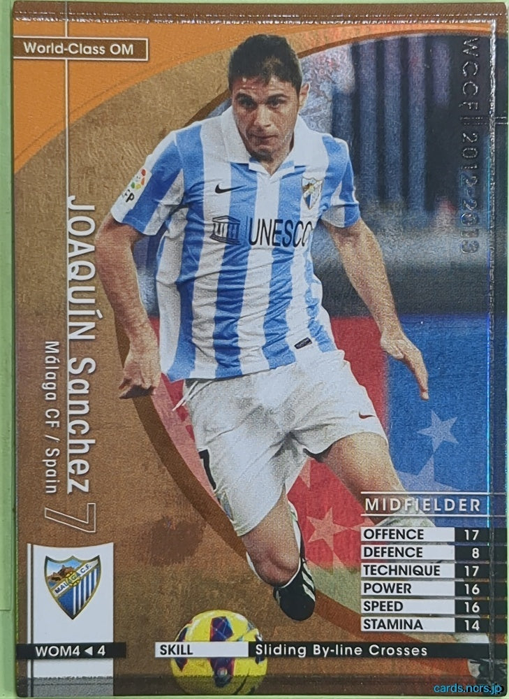Panini WCCF Football WCCF/2012-2013-WOM4/4 N Joaquin Sanchez Trading Card NM
