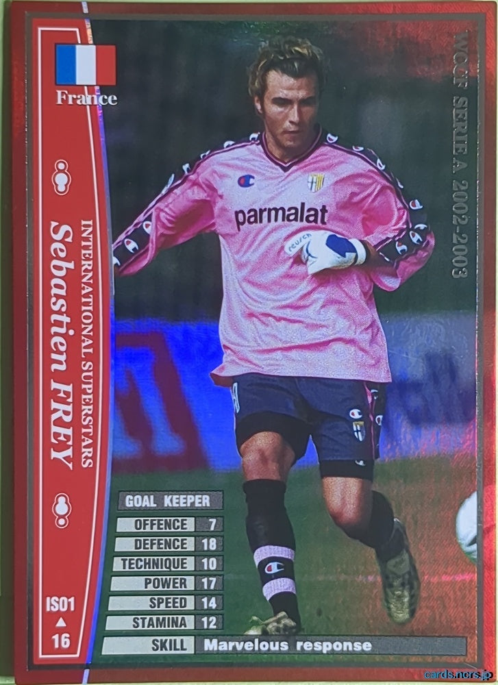 Panini WCCF Football WCCF/2002-2003-IS01/16 N Sebastien Frey Trading Card EX