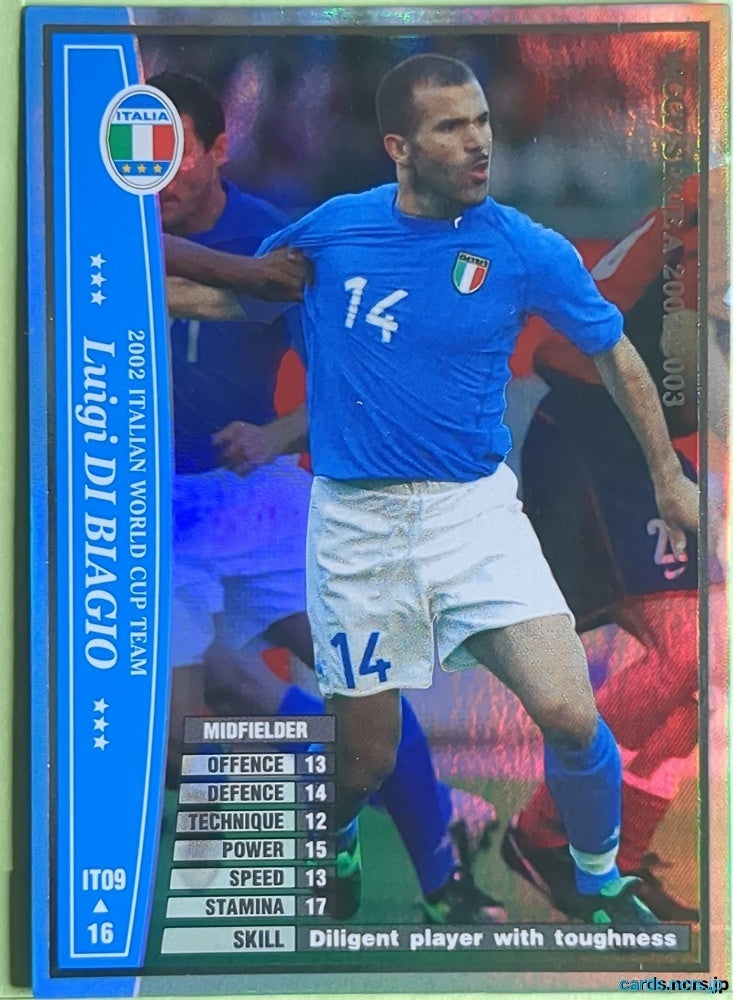 Panini WCCF Football WCCF/2002-2003-IT09/16 N Luigi Di Biagio Trading Card NM