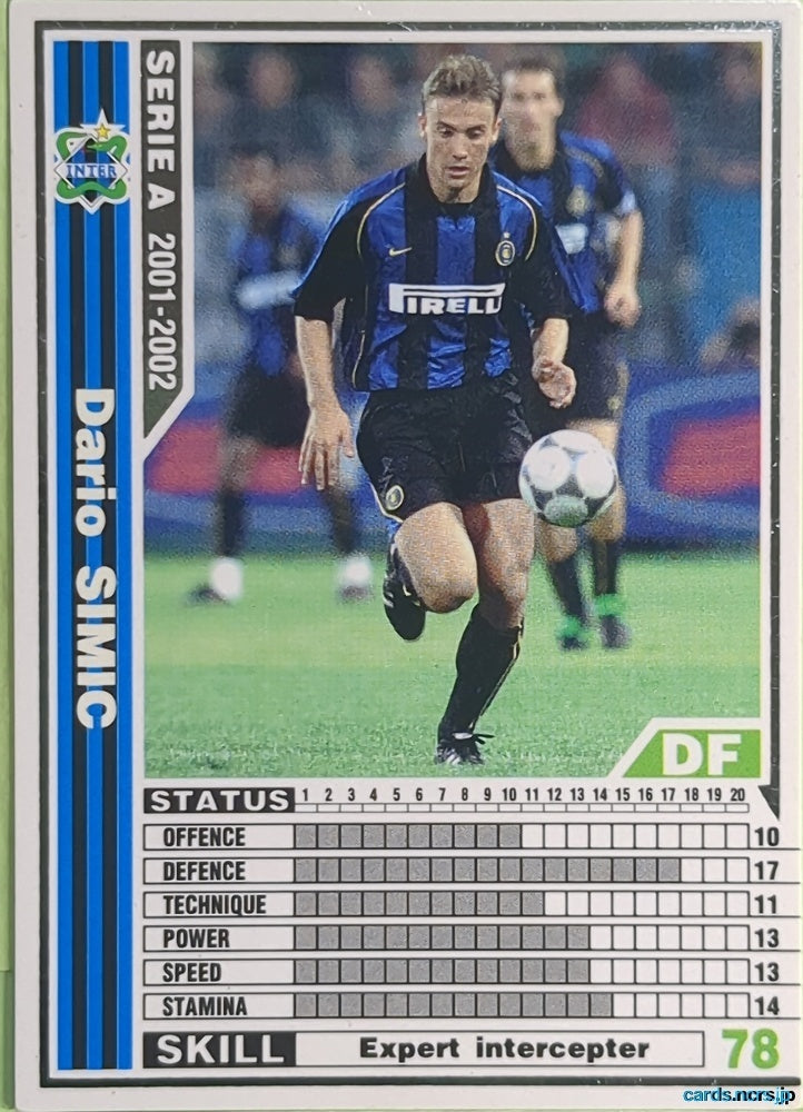Panini WCCF Football WCCF/2001-2002-085/288 N Dario Simic Trading Card NM