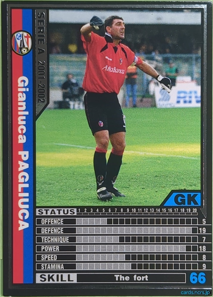 Panini WCCF Football WCCF/2001-2002-017/288 N Gianluca Pagliuca Trading Card NM