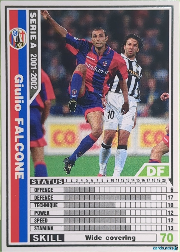 Panini WCCF Football WCCF/2001-2002-020/288 N Giulio Falcone Trading Card NM