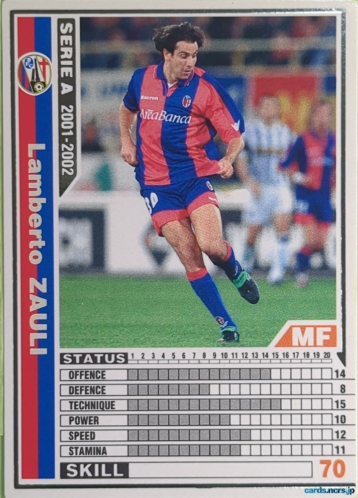 Panini WCCF Football WCCF/2001-2002-P13/96 N Lamberto Zauli Trading Card NM