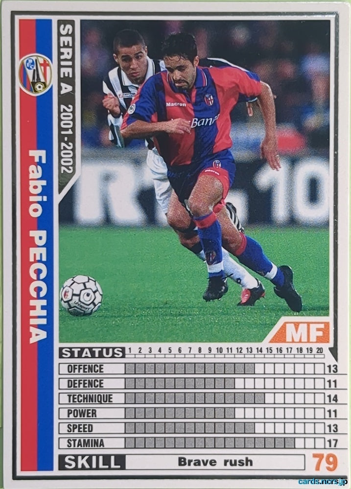 Panini WCCF Football WCCF/2001-2002-027/288 N Fabio Pecchia Trading Card NM