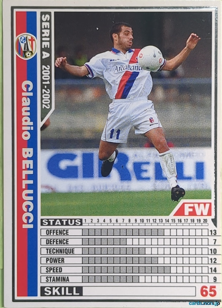 Panini WCCF Football WCCF/2001-2002-P14/96 N Claudio Bellucci Trading Card NM