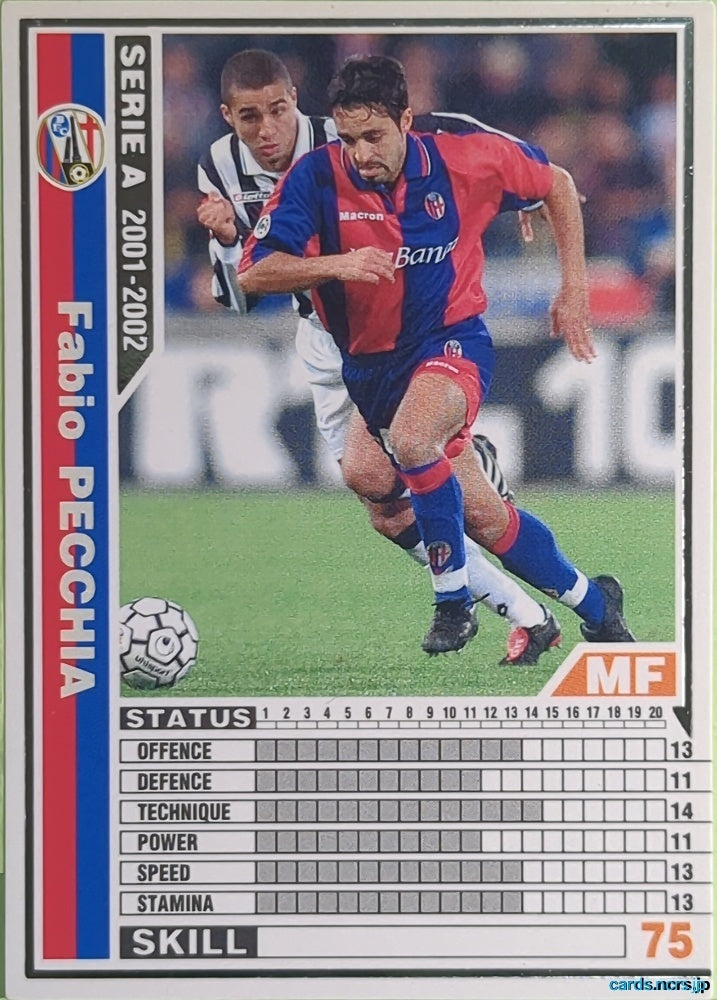 Panini WCCF Football WCCF/2001-2002-P11/96 N Fabio Pecchia Trading Card NM