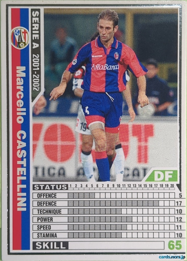 Panini WCCF Football WCCF/2001-2002-P03/96 N Marcello Castellini Trading Card NM