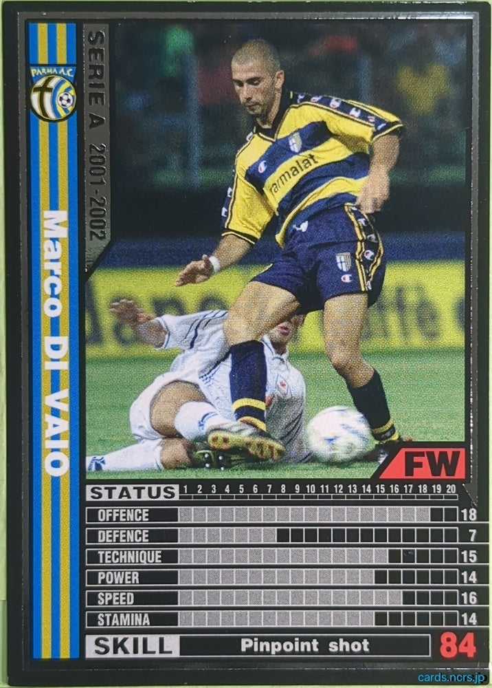 Panini WCCF Football WCCF/2001-2002-175/288 N Marco Di Vaio Trading Card NM