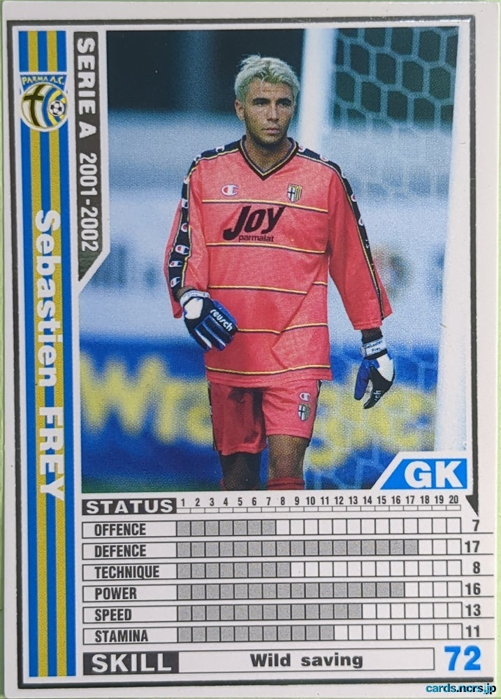 Panini WCCF Football WCCF/2001-2002-161/288 N Sebastien Frey Trading Card NM